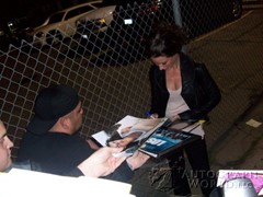 signing photo