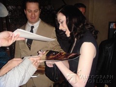 signing photo