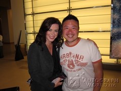 signing photo