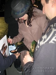 signing photo