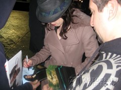 signing photo