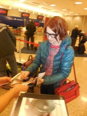 signing photo