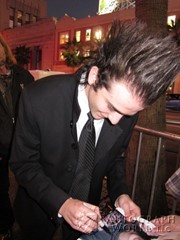 signing photo