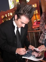 signing photo