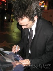 signing photo