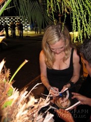 signing photo