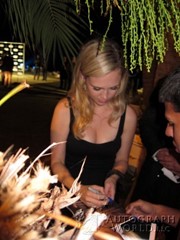 signing photo
