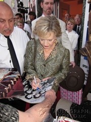 signing photo