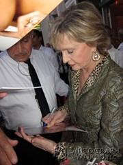 signing photo