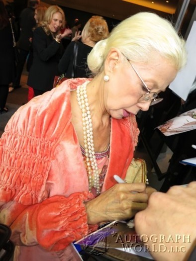 France Nuyen autograph