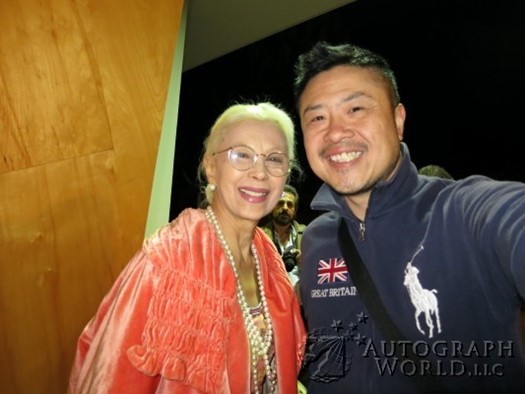 France Nuyen autograph