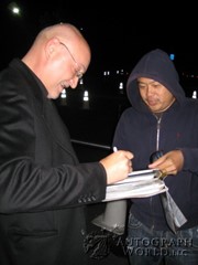 signing photo