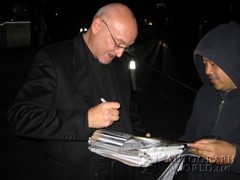 signing photo