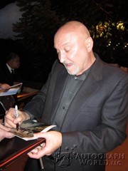 signing photo