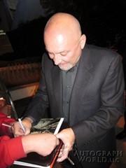 signing photo
