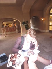 signing photo