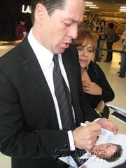signing photo