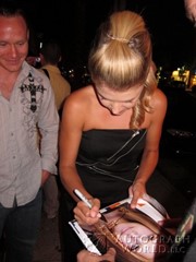 signing photo