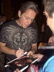 signing photo