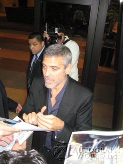 George Clooney autograph