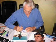 signing photo