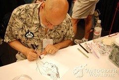 signing photo