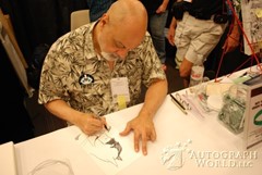 signing photo