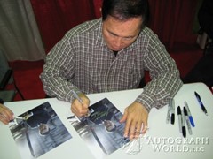 signing photo