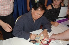 signing photo