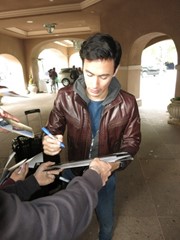 signing photo