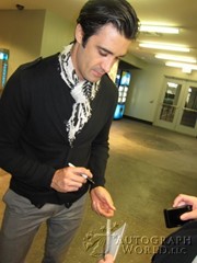 signing photo