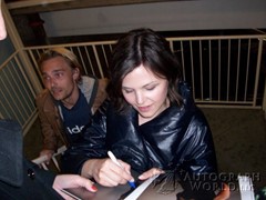 signing photo
