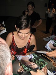 signing photo