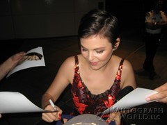 signing photo