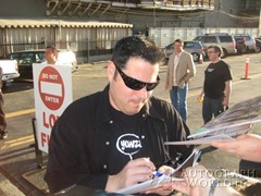 signing photo