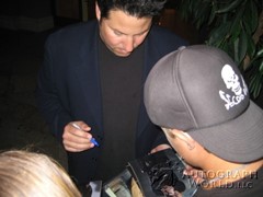 signing photo