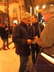 signing photo