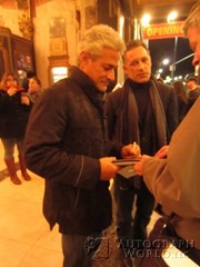 signing photo