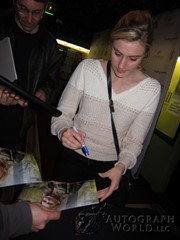 signing photo