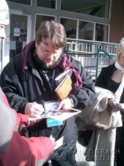 signing photo