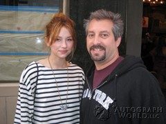 signing photo