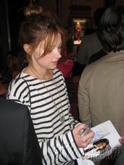 signing photo