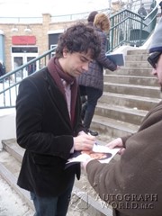 signing photo