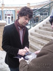 signing photo