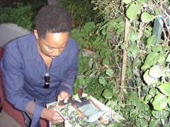 signing photo