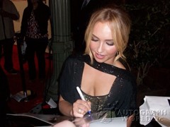 signing photo