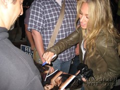 signing photo