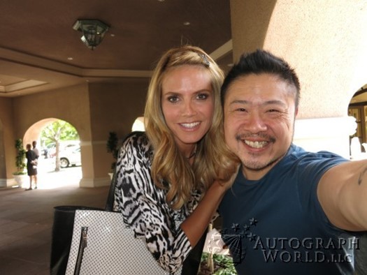 Heidi Klum autograph