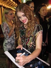 signing photo