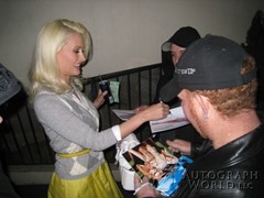 signing photo